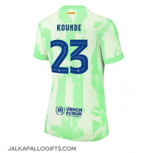 Barcelona Jules Kounde #23 Kolmaspaita Naiset 2024-25 Lyhythihainen